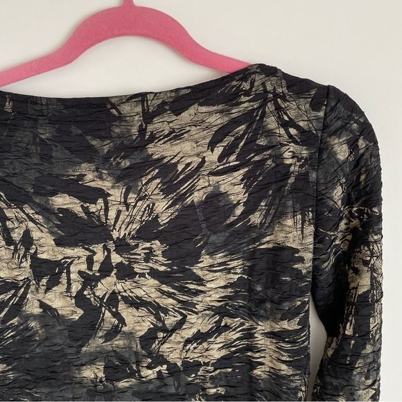 Vintage Y2K printed stretch top with mesh  panel small - Picture 6 of 8
